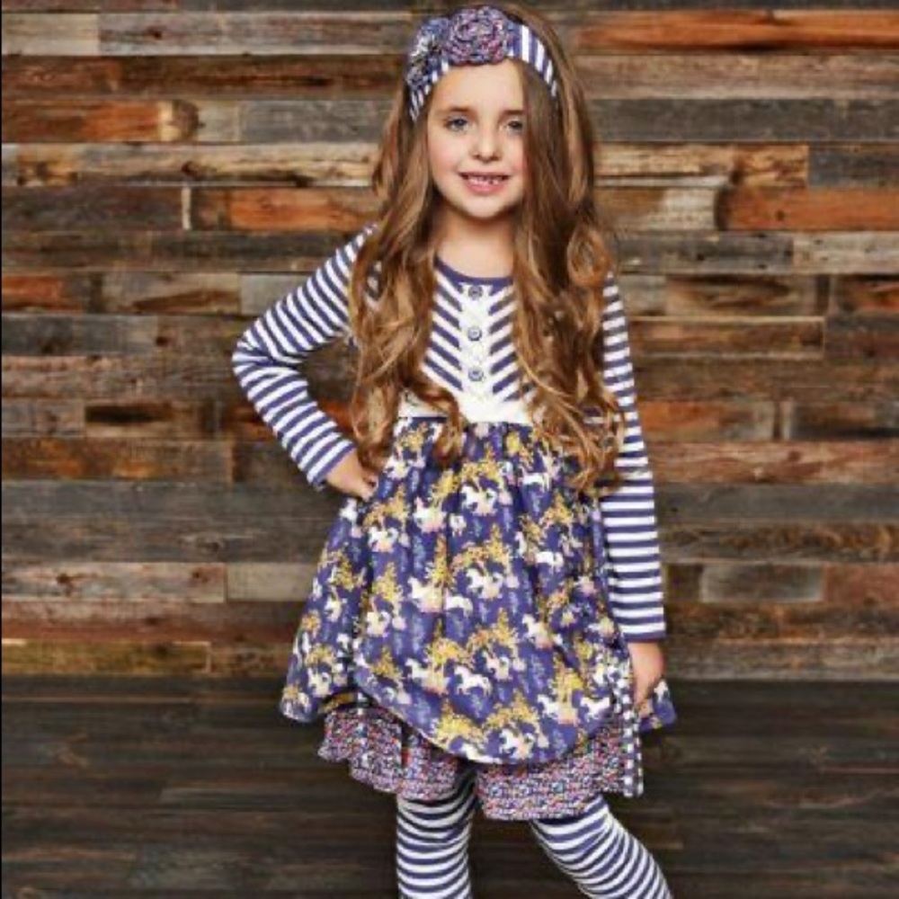 Little girls Unicorn Boutique Outfit